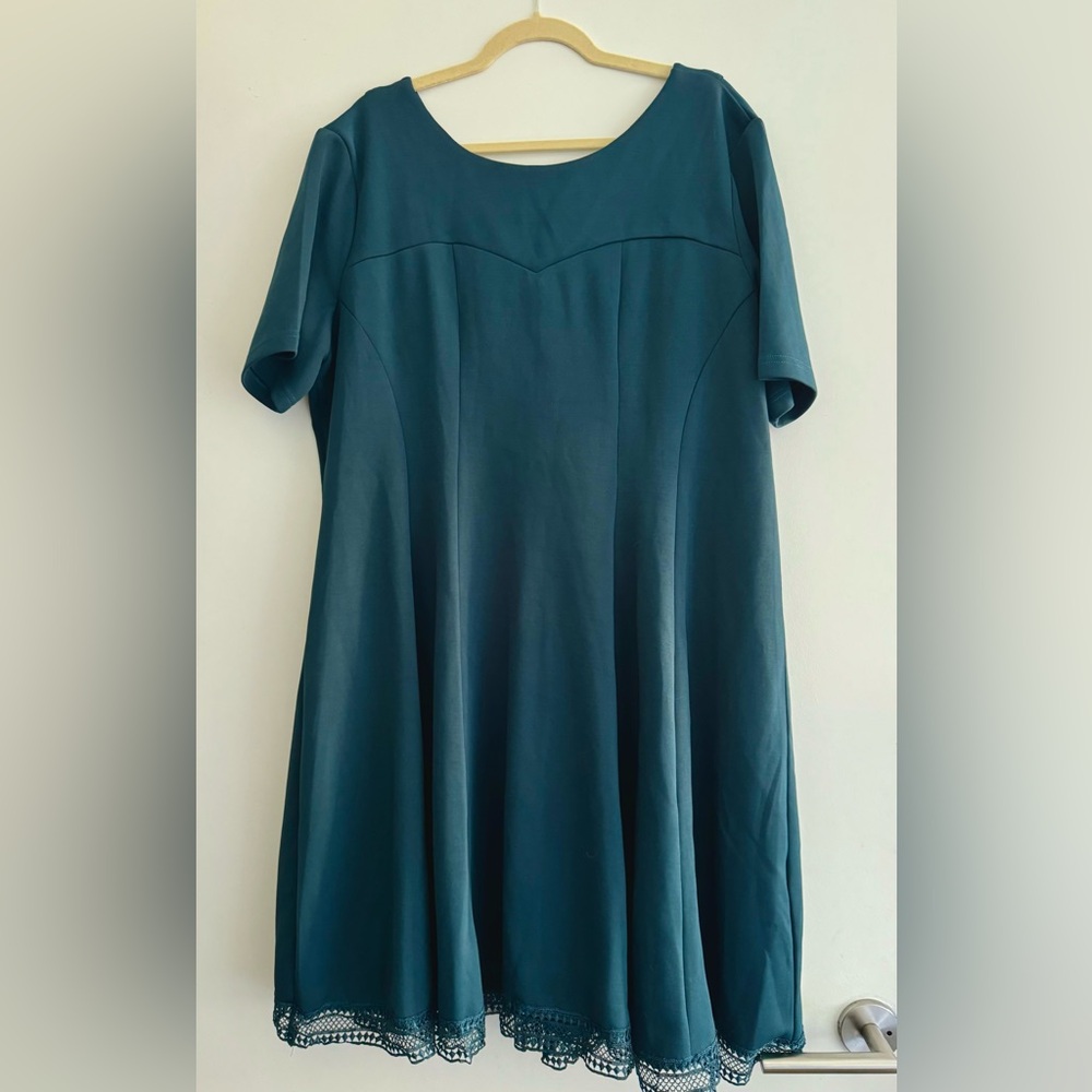 LAST CALL Lookbook Teal Women’s Fit and Flare Dress